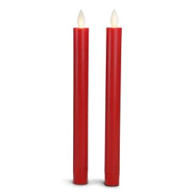LED kronelys stearin - 2 stk. - 22,2 cm - m/3D flamme - (flere farver) - Image 5