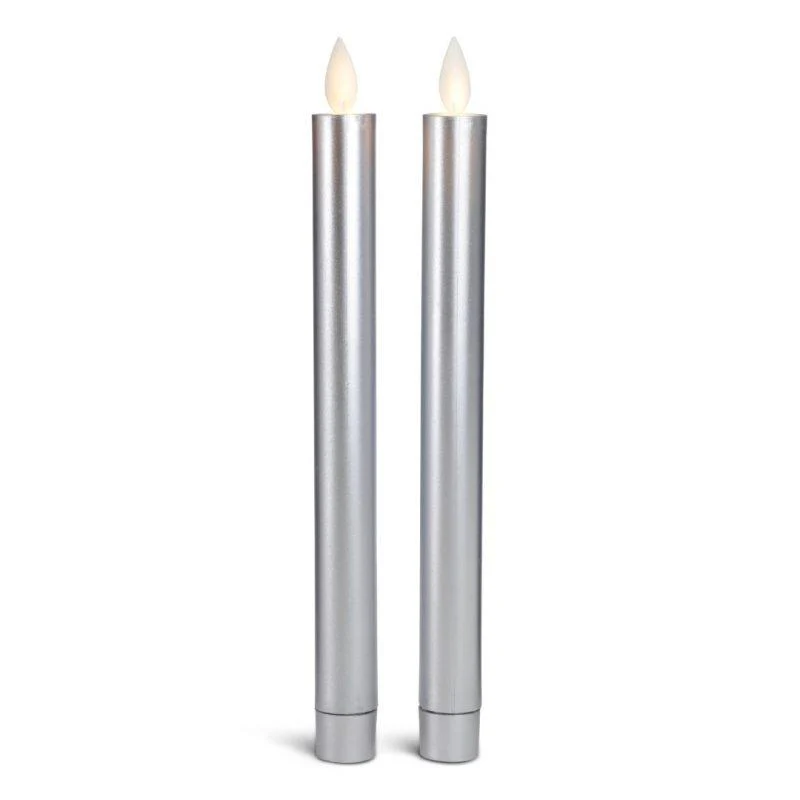 LED kronelys plastik - 2 stk. - 22,2 cm - m/3D flamme - (flere farver) - Image 10