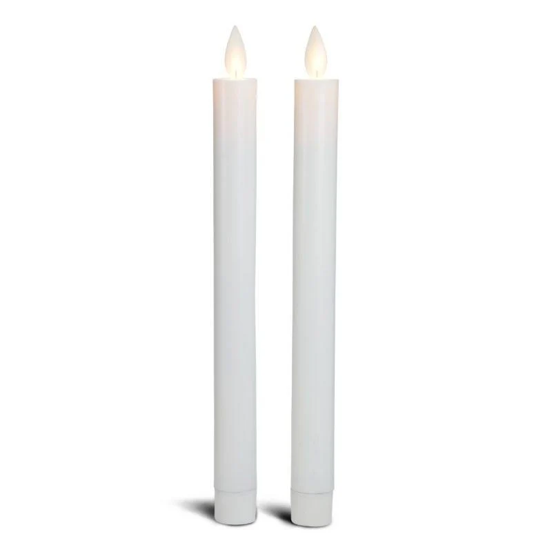 LED kronelys plastik - 2 stk. - 22,2 cm - m/3D flamme - (flere farver) - Image 8