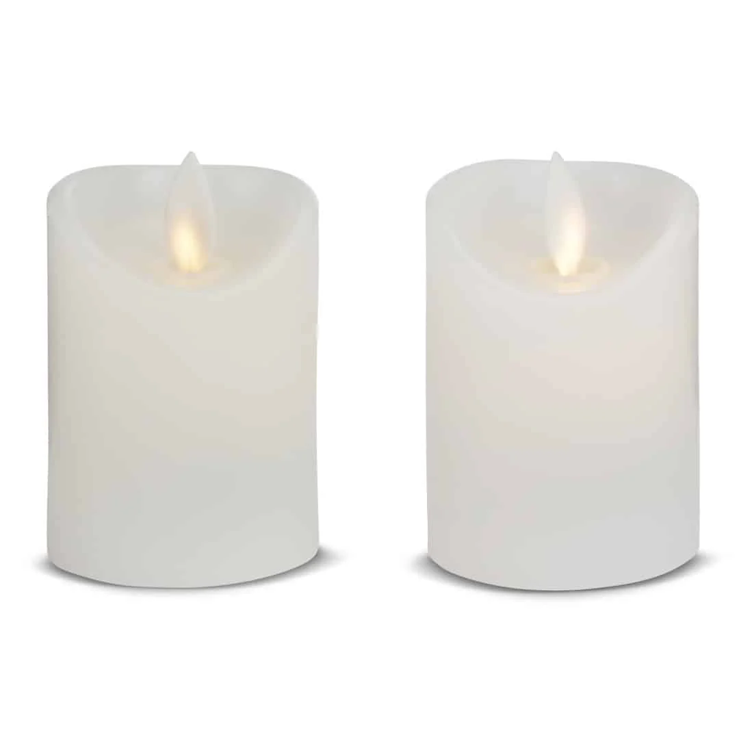 LED stearinlys - 2 stk. - 7 cm - m/3D flamme - (flere farver) - Image 5