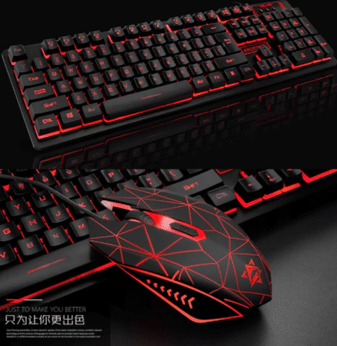 4-i-1 kvalitets gamer sæt med tastatur/mus/headset/musemåtte - Image 4