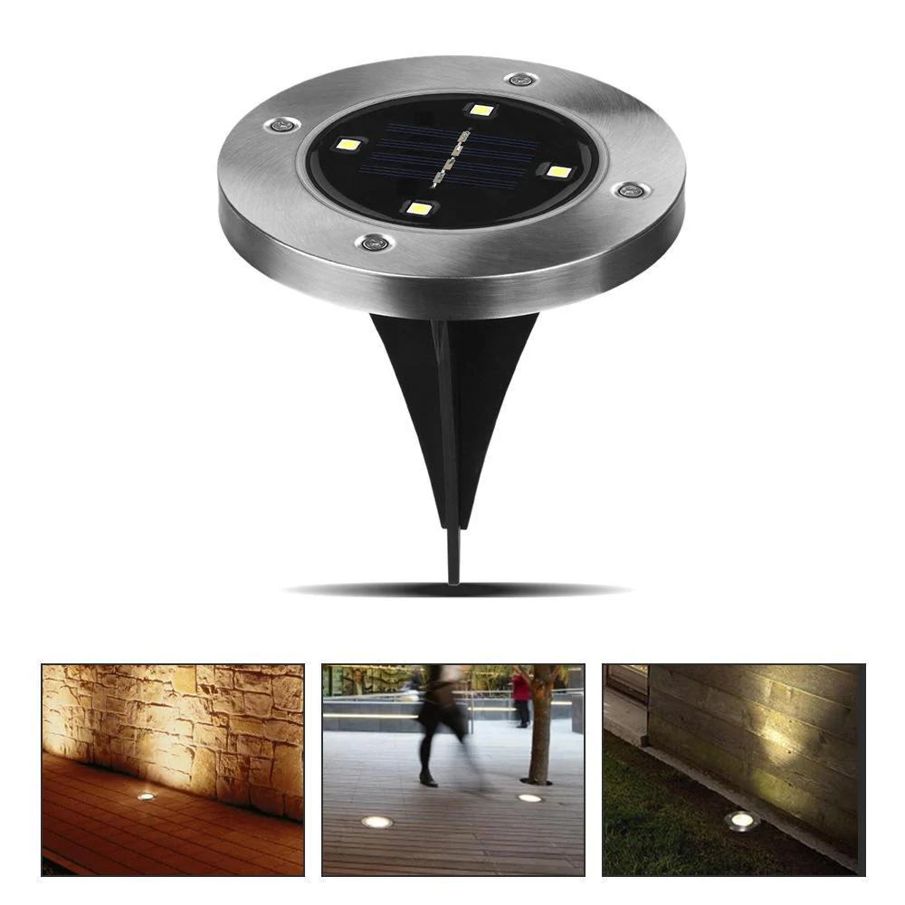 Solcelle LED spot til haven med spyd (4 stk.) - Image 7