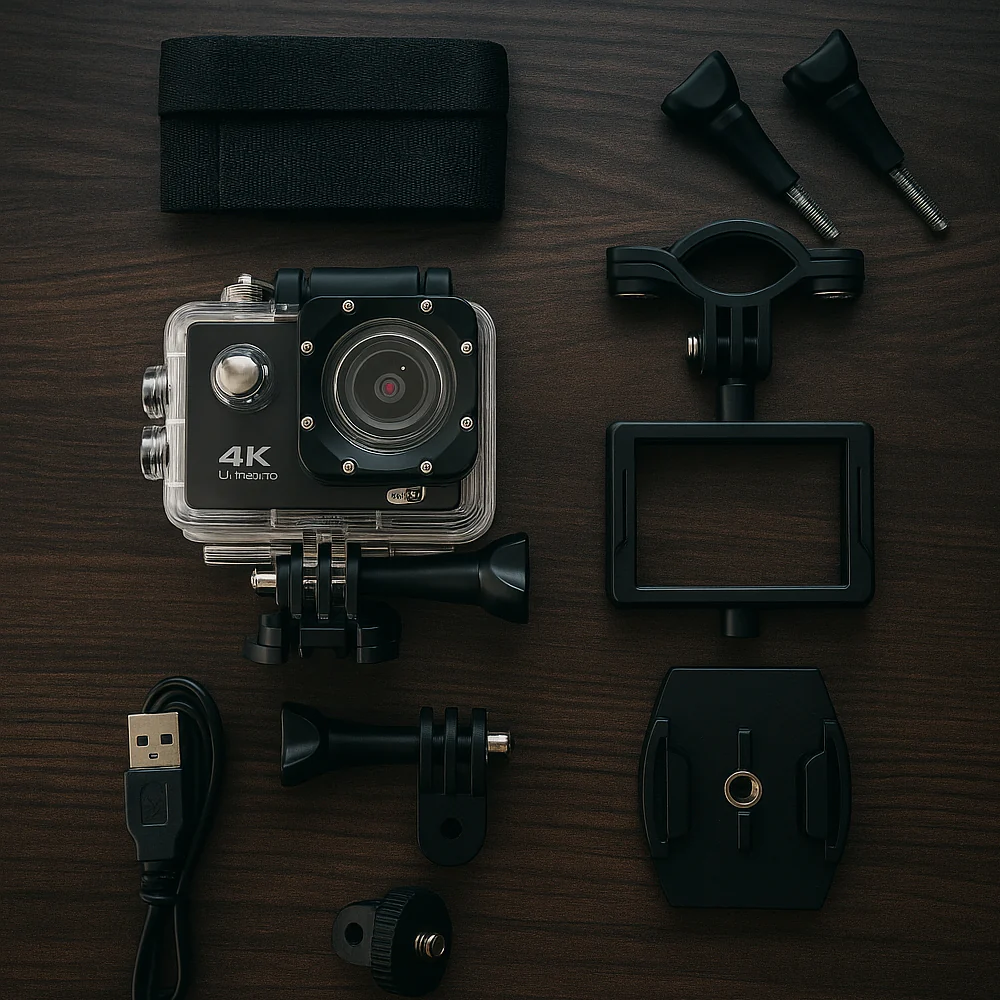 Action Kamera 4K m/vandtæt etui 30 meter - 16.0 mega Pixels - Image 3
