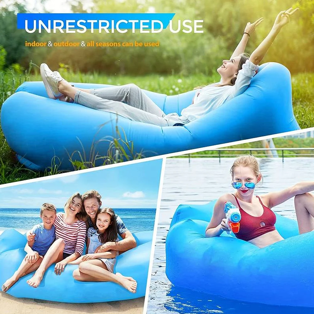 Air Bean oppustelig liggestol/liggesæk til strand, have eller festival - Image 3