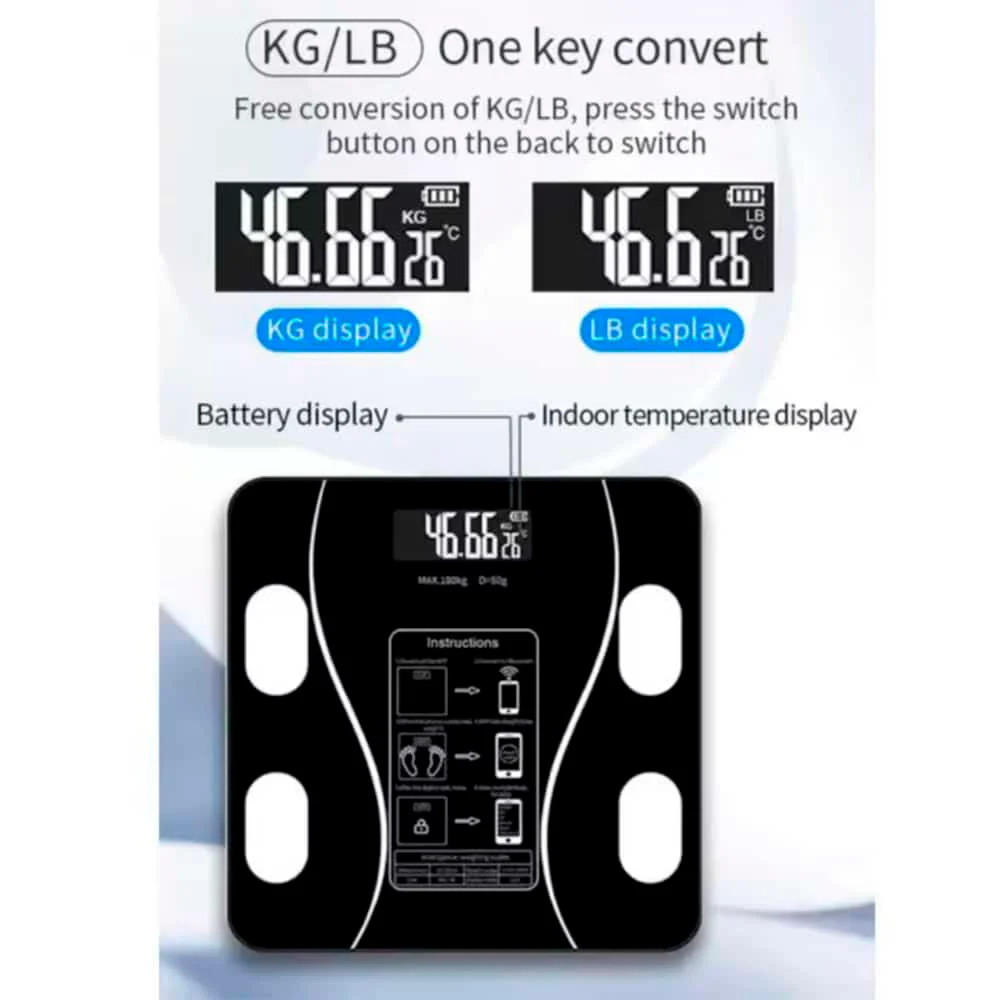 Badevægt (180 kg) Pro - BMI-funktion & Bluetooth - Image 6