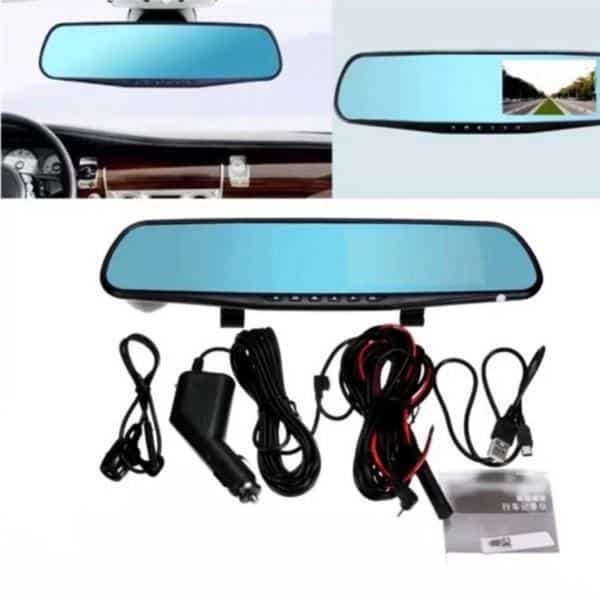 Dashcam bakspejl med front/bak kamera (Fuld HD og Nightvision) - Image 3