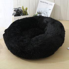 Blød og beroligende donut kattepude (sort, beige, grå, koks eller pink) - Image 5