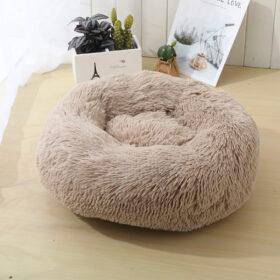 Blød og beroligende donut kattepude (sort, beige, grå, koks eller pink) - Image 6