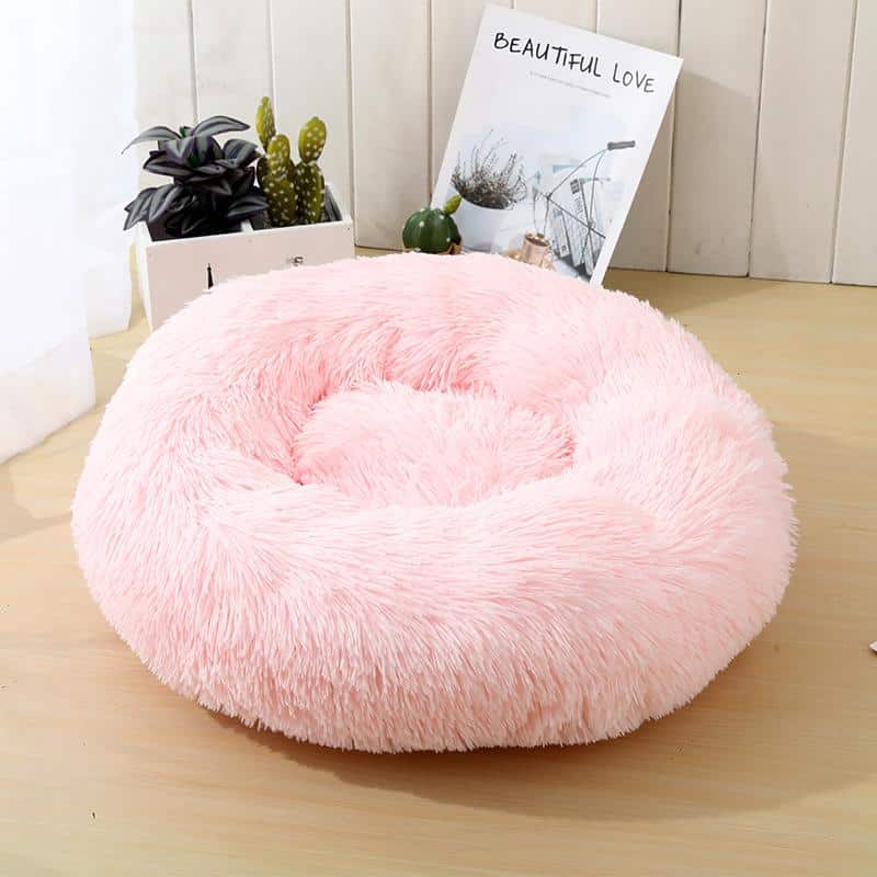 Blød og beroligende donut kattepude (sort, beige, grå, koks eller pink) - Image 8