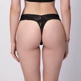 Blondetrusser (G-streng) - pakke med 5 stk (sort, hvid, beige) - Image 3