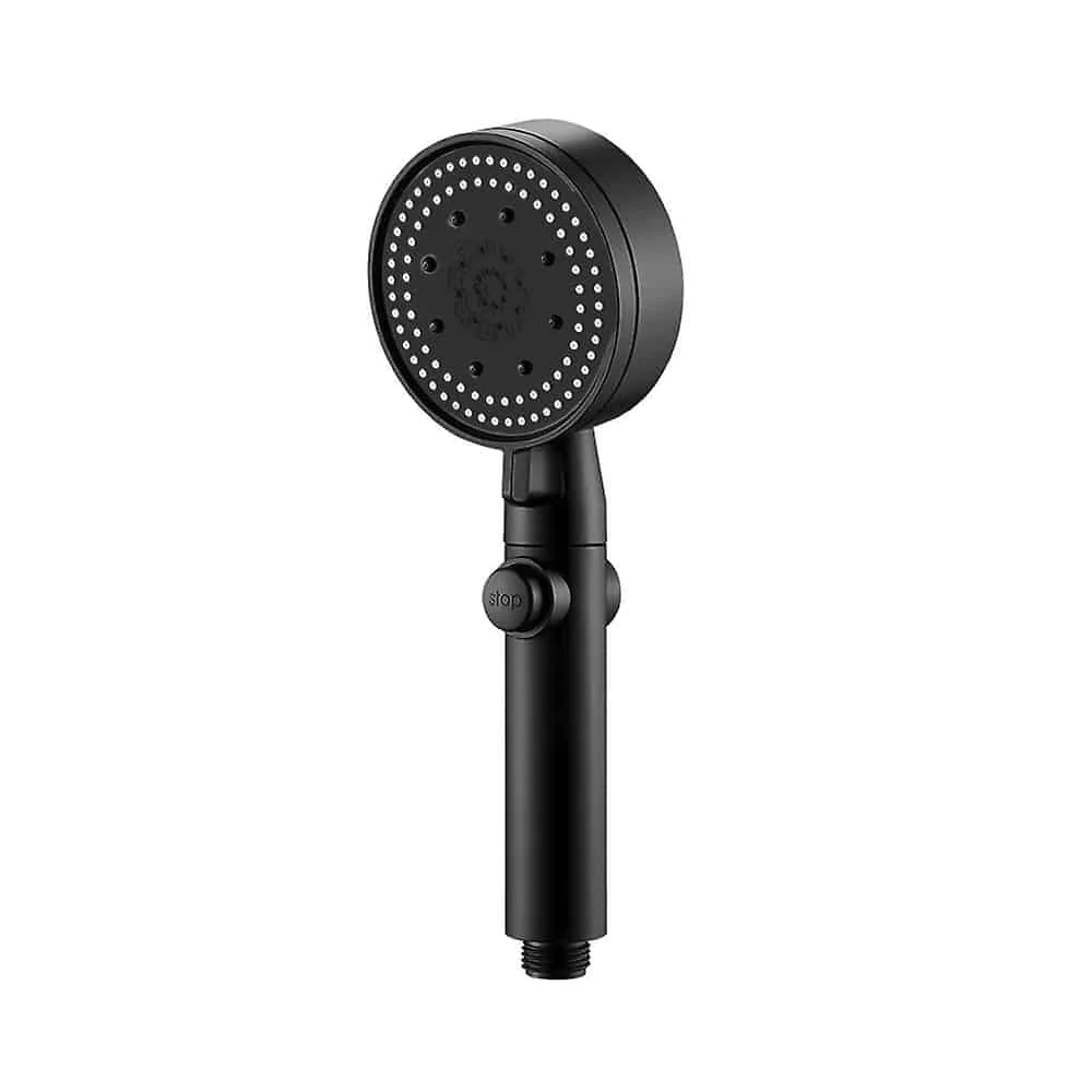 Vandbesparende brusehoved m/5 funktioner (spare op til 40% vand) - sort - Image 2