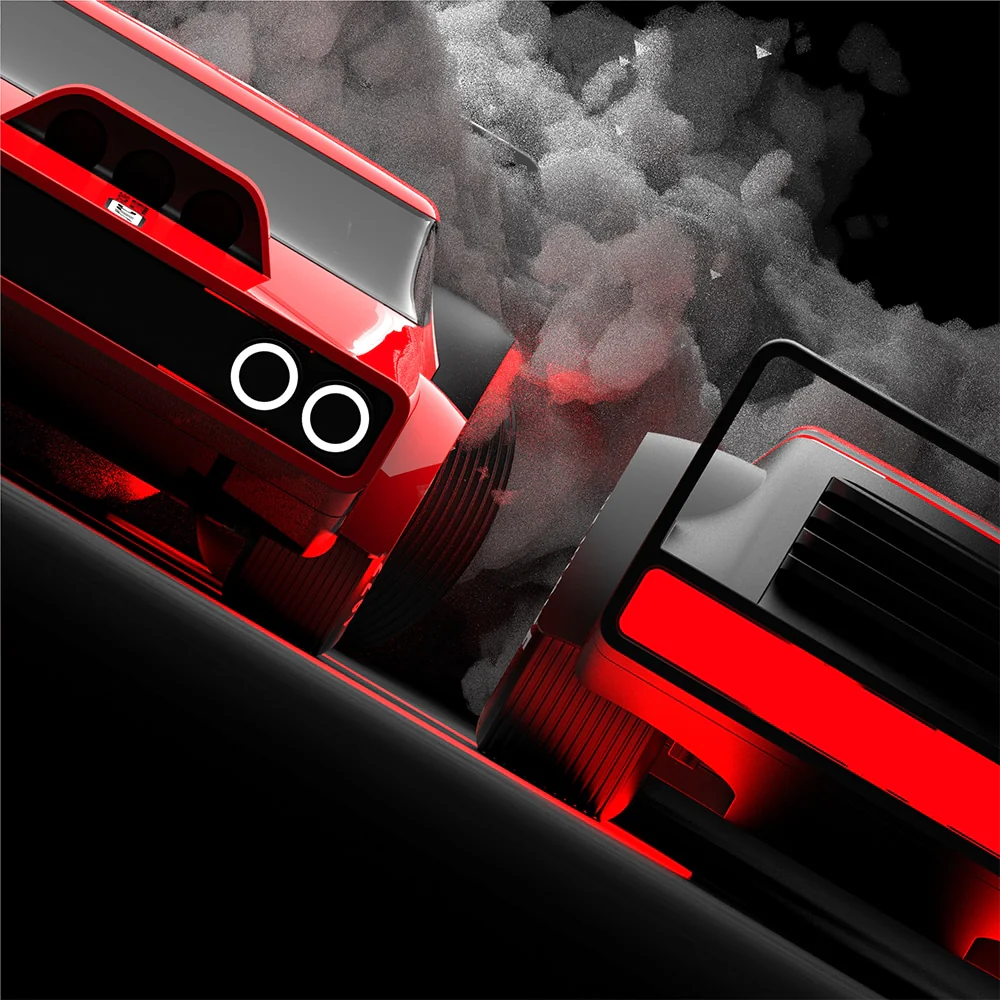 Burnout Drifter - Fjernstyret bil med røg-, lyd, og lyseffekter! - Image 9
