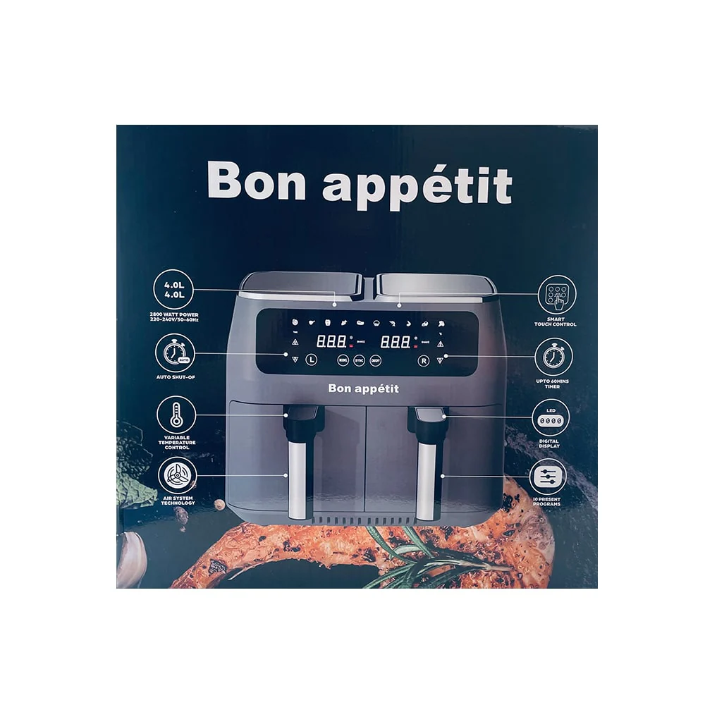 Airfryer 8,0 l (fedtfattig: grille, bage, stege og friturestege) - Image 12