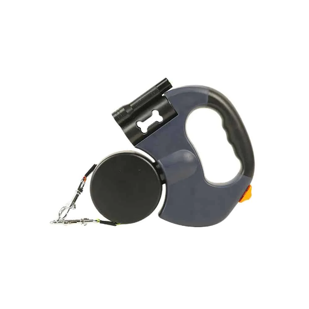 Dobbelt Hundesnor med Indbygget LED-Lys og Hundeposeholder - Image 9