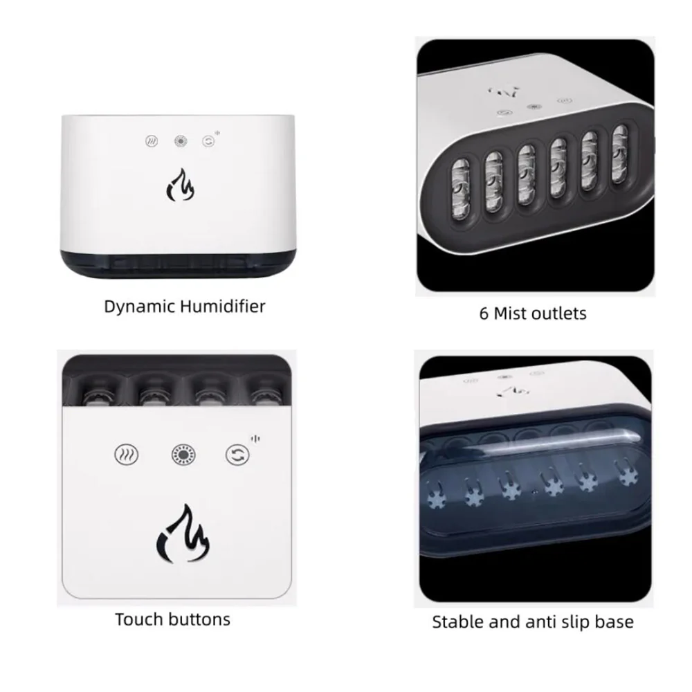 Dynamisk Luftfugter med 7 Farverige Lys & Smart Styring - Image 4
