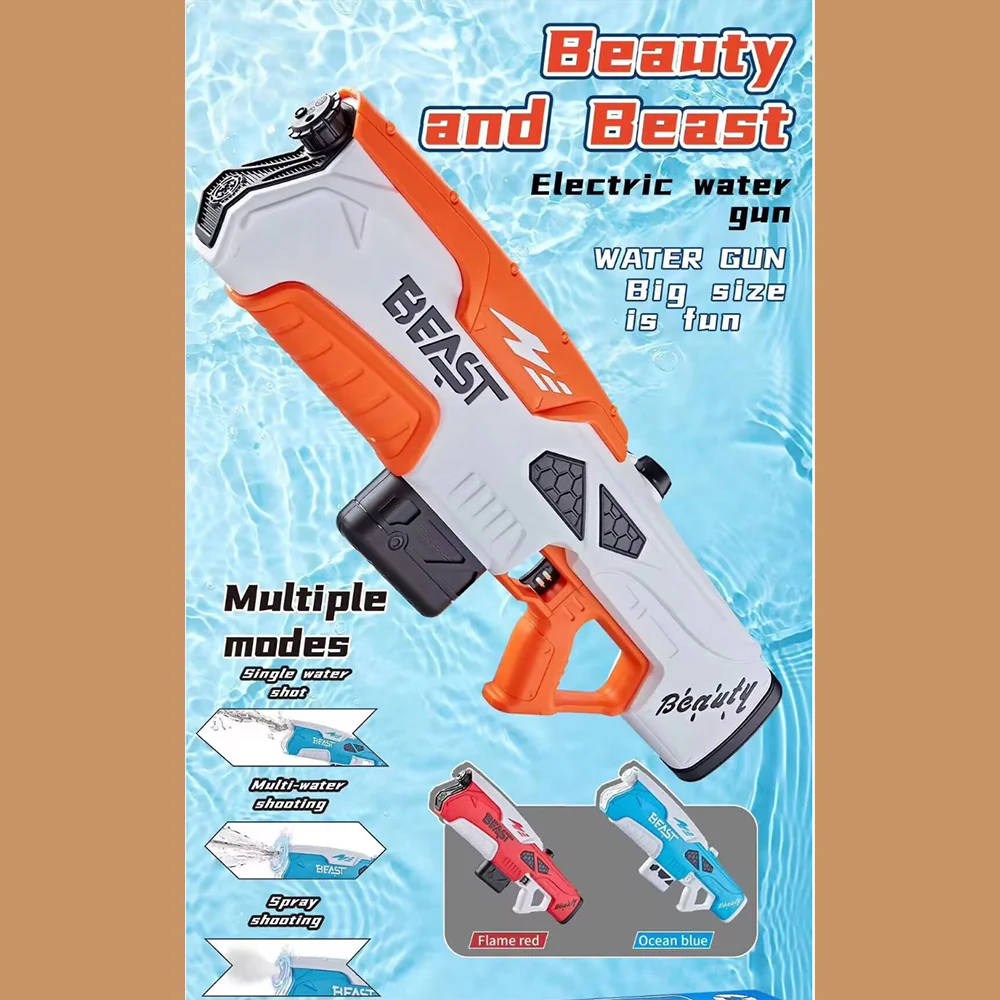 Elektrisk Vandpistol – BEAST Beauty – Kraftfuld Vandaction i Mega-størrelse! - Image 9