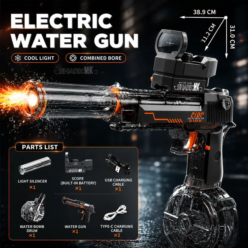 Vandpistol - elektrisk med sejt LED-lys - Image 7