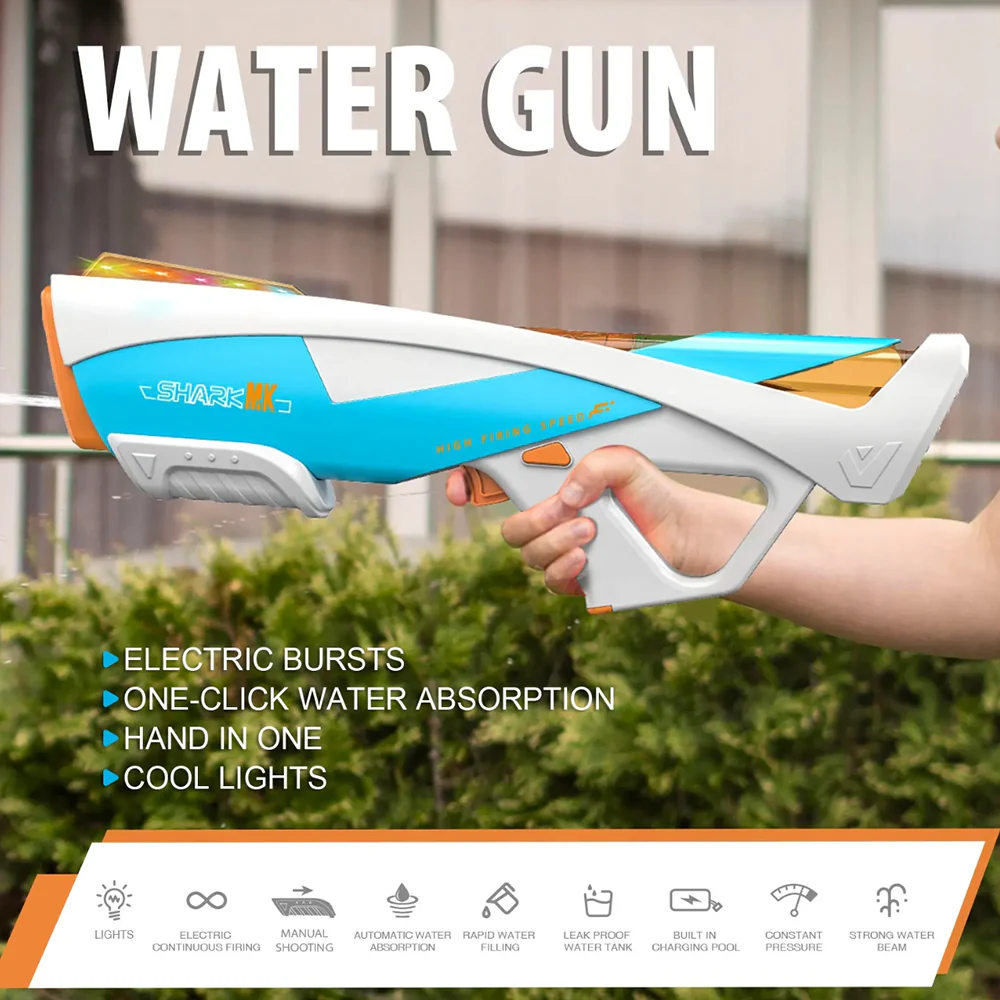 Elektrisk Vandpistol – SHARK MK - Automatisk Action med Stil - Image 4