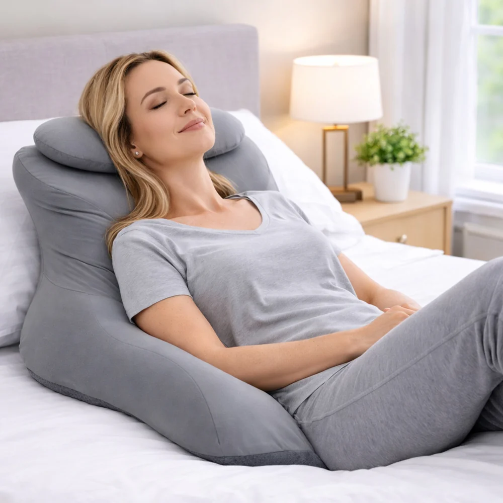 Ergonomisk Memory Foam positionspude med Aftagelig Nakkepude