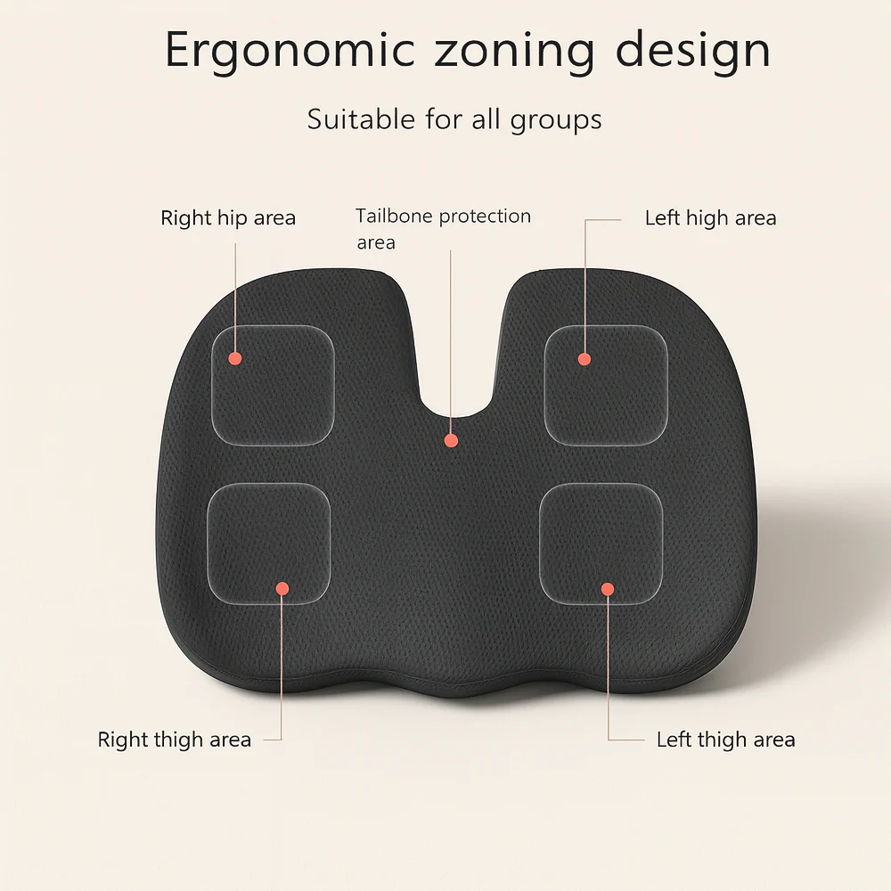 Ergonomisk Memory Foam Sædepude - Image 6