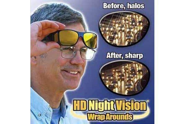 HD-Vision briller - 2 stk dag+nat polariserede briller (perfekt som bilkørsels- sports- nattekørsels- &amp; UV-solbriller) - Image 9