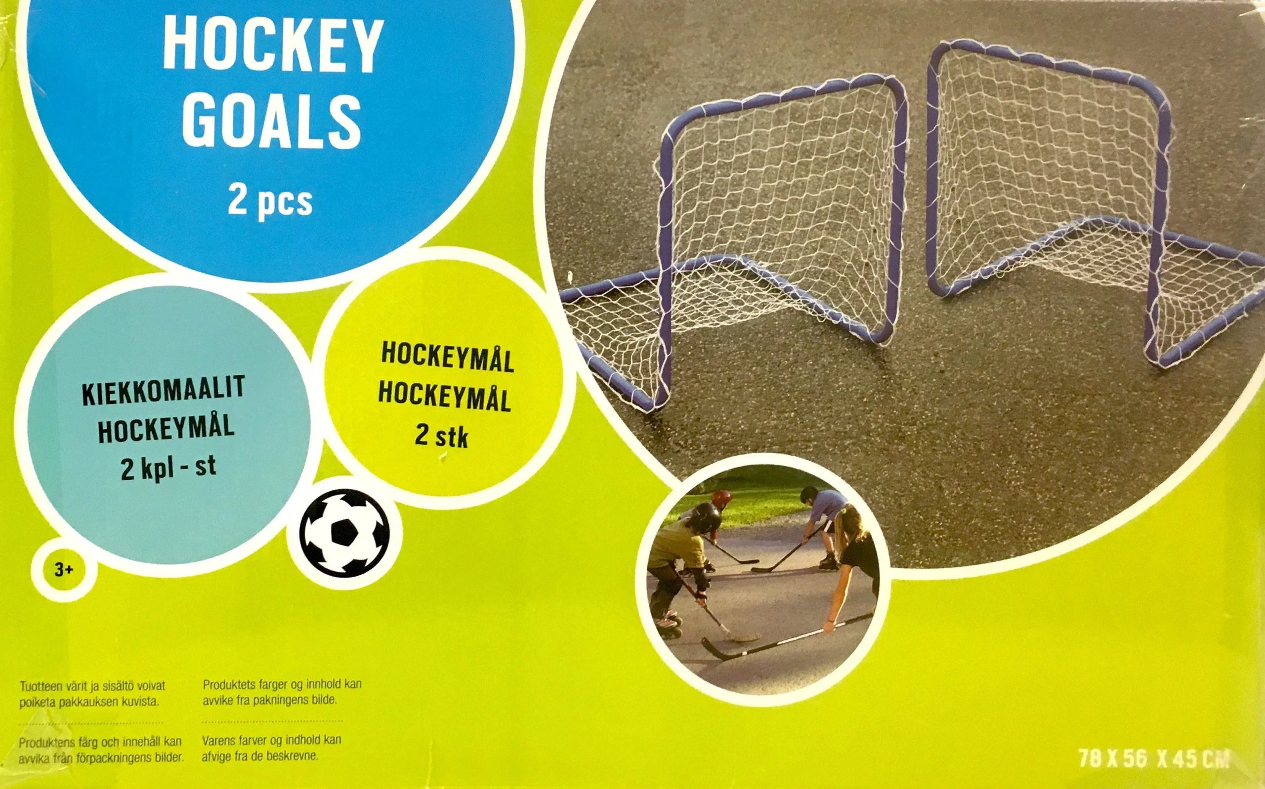 Hockeymål 78 x 56 x 45 cm m/stålramme - Image 3