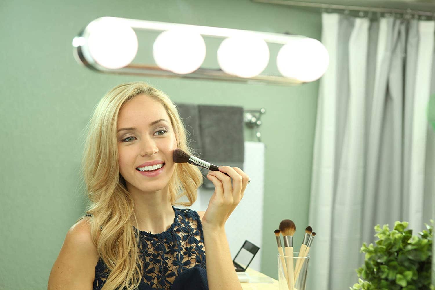 Hollywood LED Makeuplys m/sugekop til spejl - Image 11