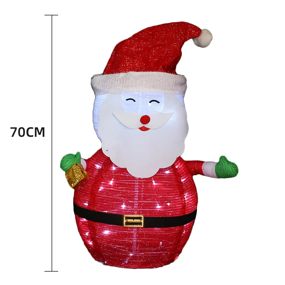 Julemand højde 70 cm - Foldbar med timer - - Image 2
