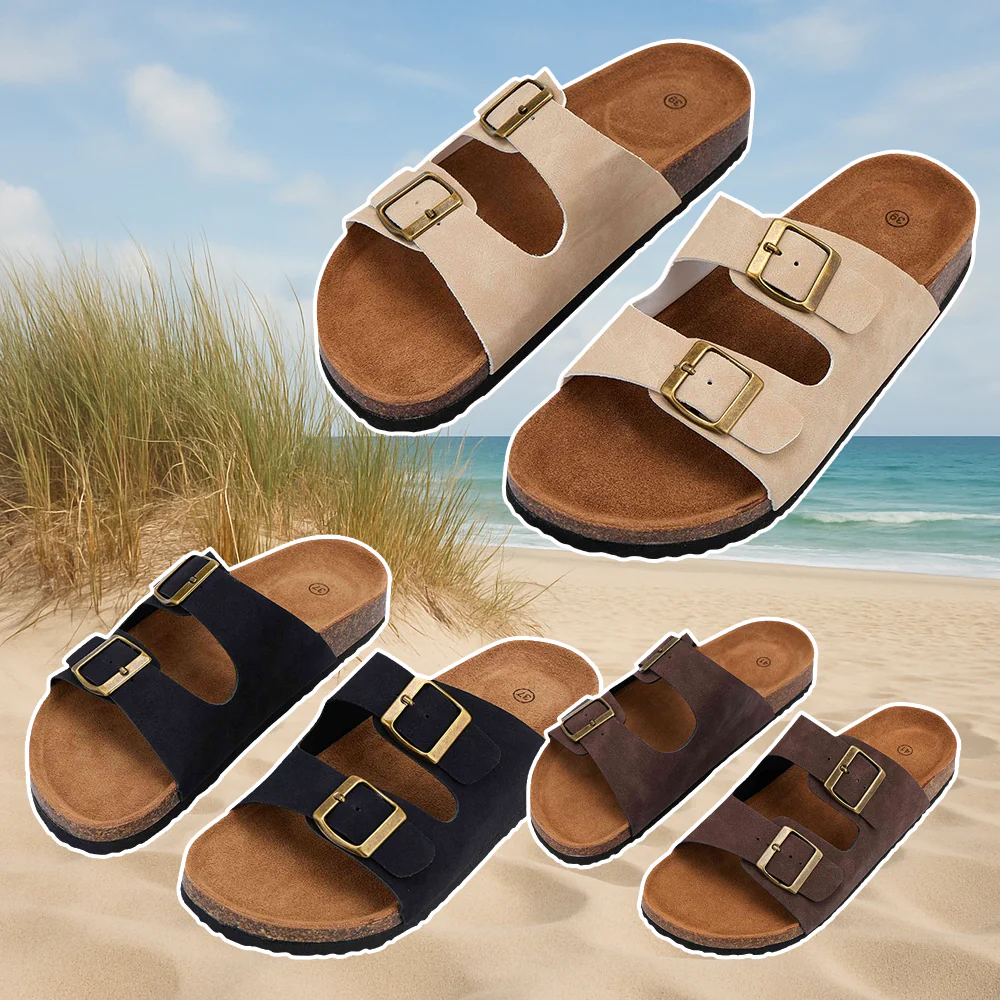 Klassiske remsandaler - sorte, brune eller beige