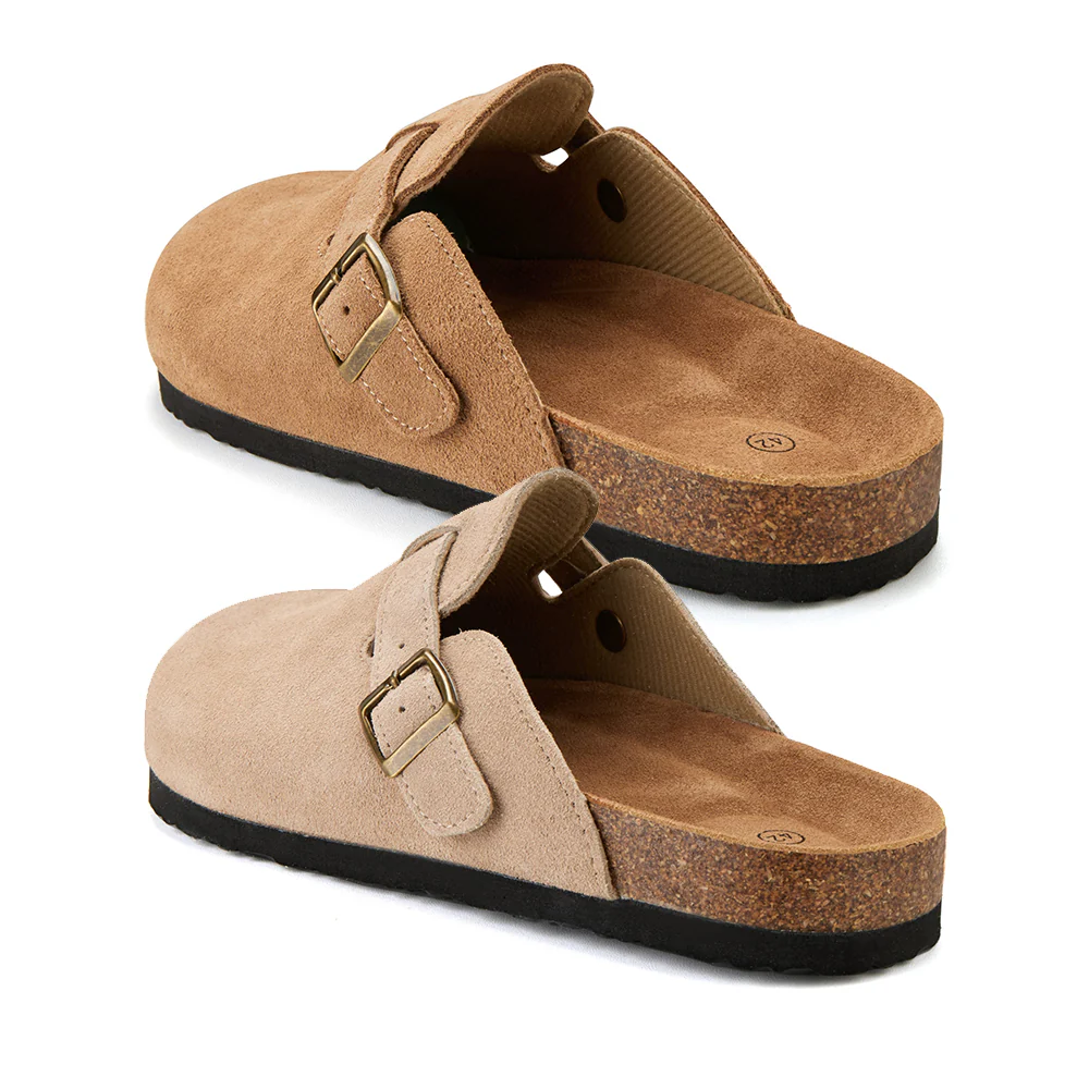 Komfort og stil i ét – Klassiske kork-sandaler med lukket tå - Image 2