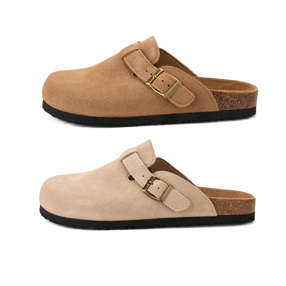 Komfort og stil i ét – Klassiske kork-sandaler med lukket tå - Image 3