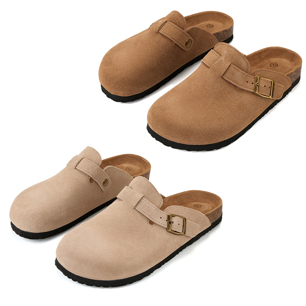 Komfort og stil i ét – Klassiske kork-sandaler med lukket tå - Image 5