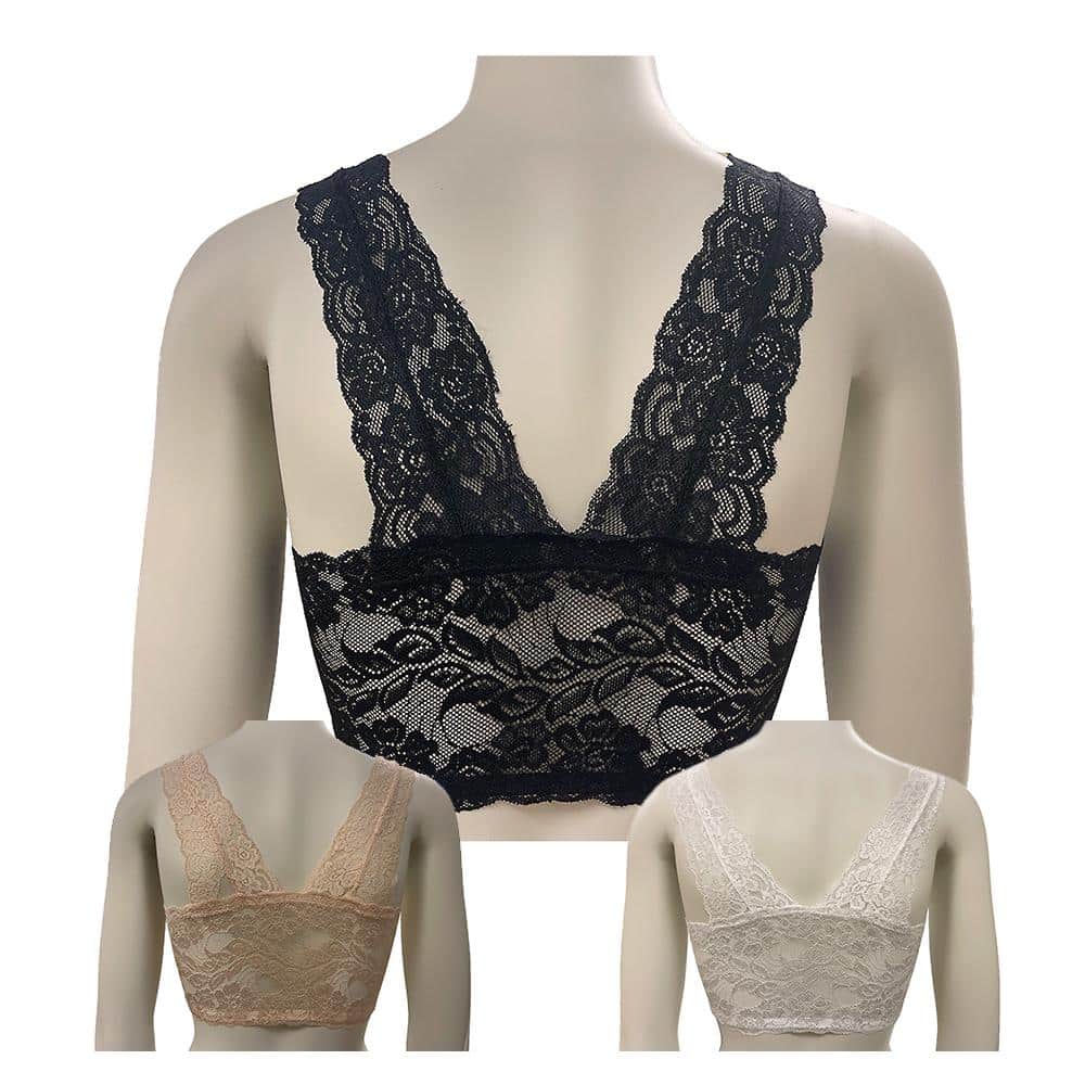 Lace Comfort BH (3 stk. i 3 farver uden bøjle) - Image 8