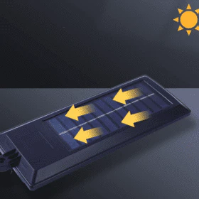LED Gadelampe m/PIR (infrarød bevægelsessensor) til væg - solcelledrevet, fjernbetjent gadelys - Image 9