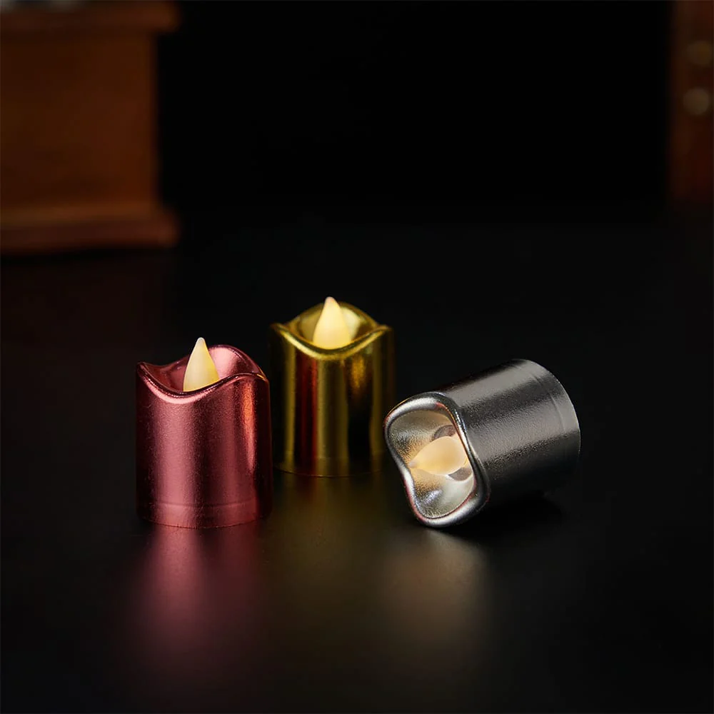 LED lys i plastik - 6 stk. sampak - Ø3,7 x 4,5 cm - Image 3