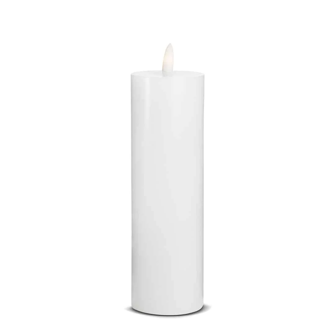 LED Stearinlys - 1 stk. - ø5,5 x 20 cm - m/3D flamme - (flere farver) - Image 5