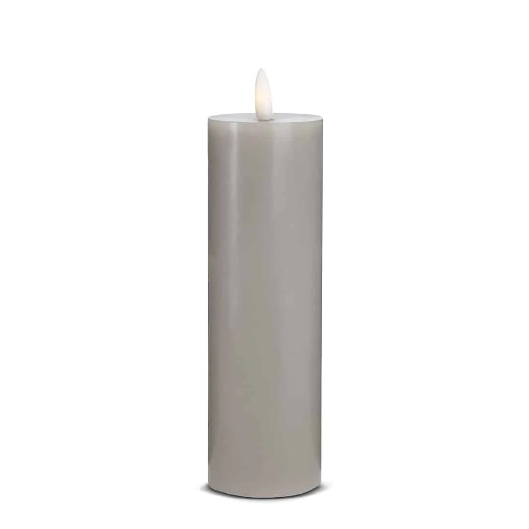 LED Stearinlys - 1 stk. - ø5,5 x 20 cm - m/3D flamme - (flere farver) - Image 7