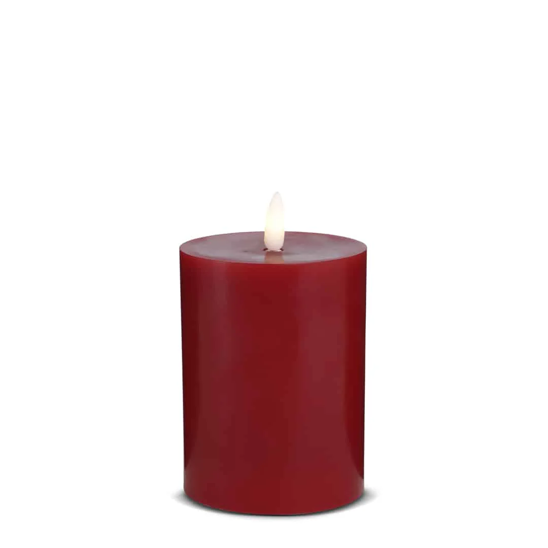 LED Stearinlys - 1 stk. - ø7,5 x 12,5 cm - m/3D flamme - (flere farver) - Image 10