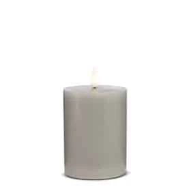 LED Stearinlys - 1 stk. - ø7,5 x 12,5 cm - m/3D flamme - (flere farver) - Image 4