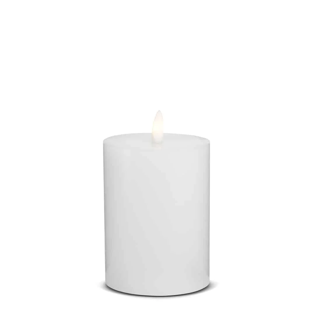 LED Stearinlys - 1 stk. - ø7,5 x 12,5 cm - m/3D flamme - (flere farver) - Image 8