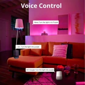 LED Strip lyskæde 5 meter med Bluetooth, Fjernbetjening og MusiksensorC - Image 3