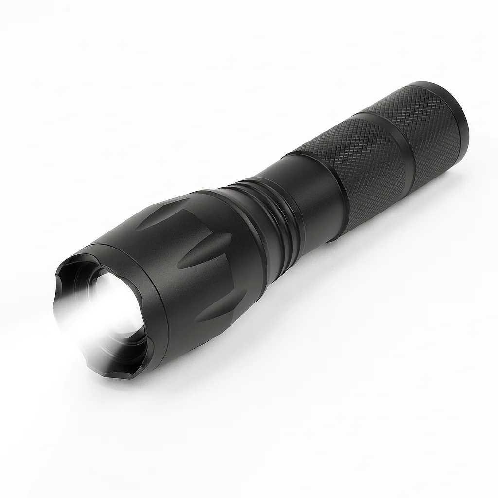 Taclight LED zoom lommelygte (vandtæt og stødsikker) m/5 funktioner - Image 7