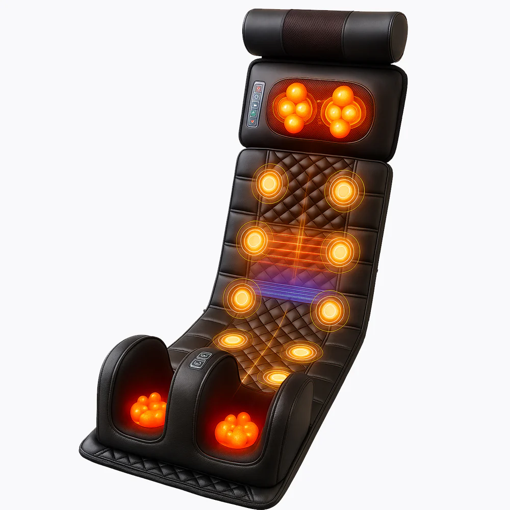 Elektrisk Massagemåtte (sort) m/10 Zoner - Total afslapning fra nakke til fødder - Image 8