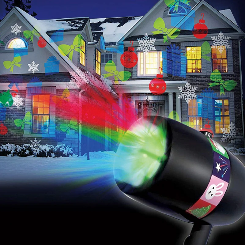 LED Magic Light Projektor – med 12 bevægelige lysmotiver - Image 2