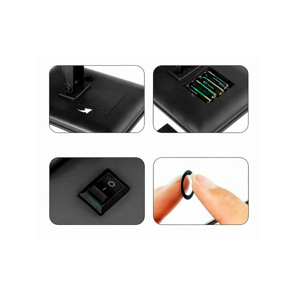 Make-Up Spejl m/LED lys og Touch Screen (flere farver) - Image 5