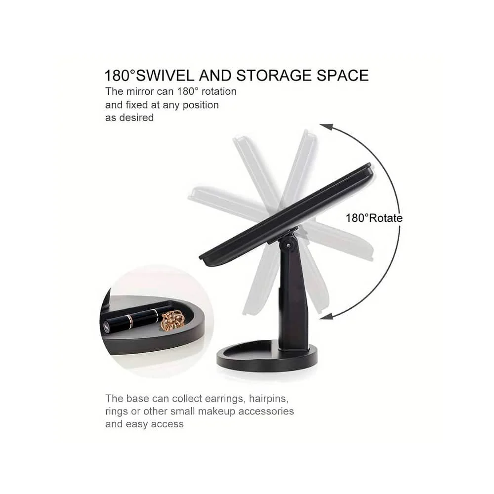 Make-Up Spejl m/LED lys og Touch Screen (flere farver) - Image 6