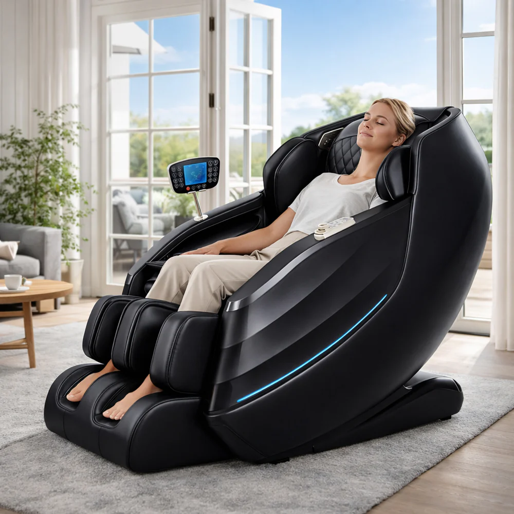 Luksus massagestol 2D med automatisk kropsscanning, Zero Gravity & varme i ben/lænd - Model 988K - Image 2
