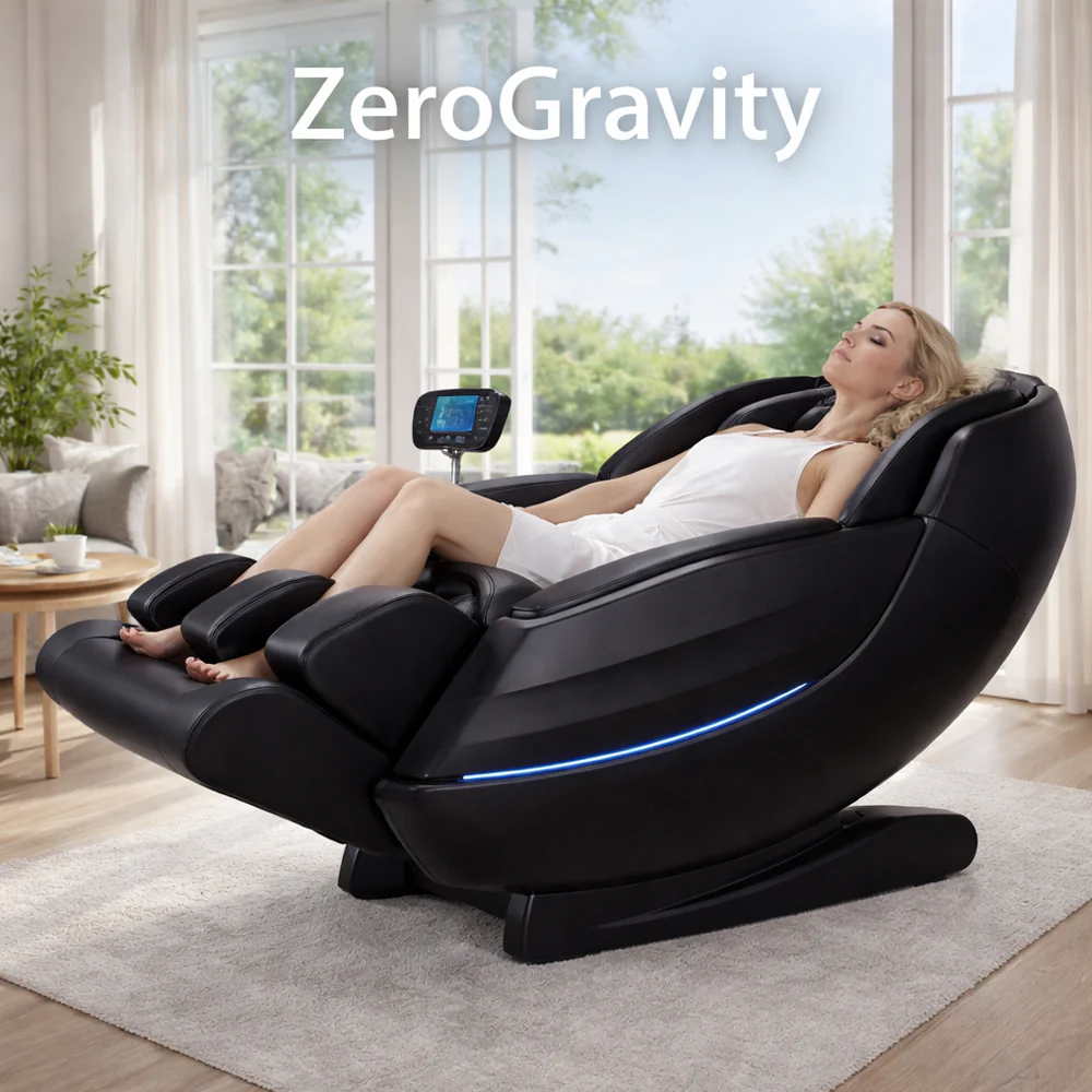 Luksus massagestol 2D med automatisk kropsscanning, Zero Gravity & varme i ben/lænd - Model 988K - Image 4
