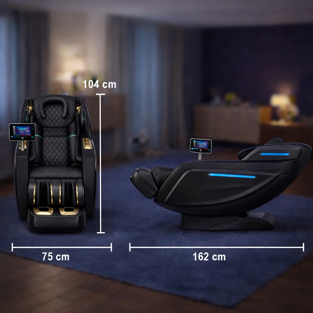 Massagestol 3D med kropsscanning, SL-skinne, lufttryksmassage, varme i ben/lænd & Zero Gravity - Model 988Q6 - Image 13