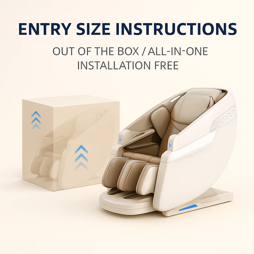 Massagestol 3D med SL-teknologi, lufttryksmassage, Zero Gravity & Intelligent Styring – Model 988R8 - Image 14